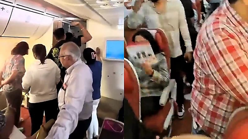 خلل فني يؤخر رحلة طيران الهند 8 ساعات وسط غضب الركاب  ..  فيديو
