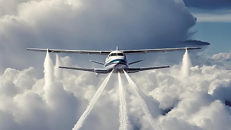 الغامدي يكشف أثر السحاب على الطائرة .. فيديو