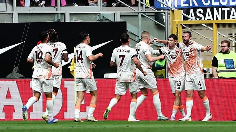 روما ينتصر على إنتر ميلان بهدف وحيد