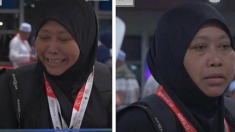 ماليزية تحقق أمنيتها بالحج بعد 10 سنوات من الانتظار .. فيديو