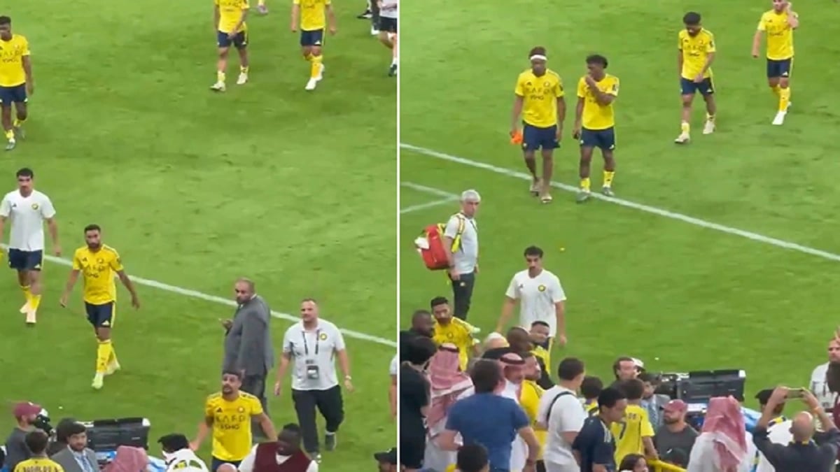 العمري ينفعل على مشجع نصراوي بعد الخسارة أمام الاتحاد .. فيديو