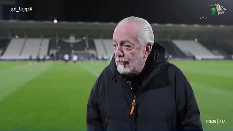 رئيس نادي نابولي يعلن رغبته في شراء نادٍ سعودي .. فيديو