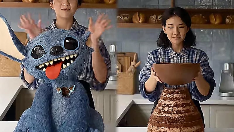 رائدة أعمال شابة تُبهر العالم بكيكة ستيتش.. فيديو