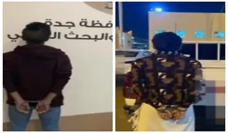 شاهد.. سقوط مجرمين في قبضة رجال الأمن 