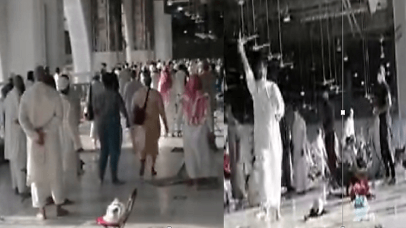 "أمن الحرم المكي" يضبط شخصًا يحمل سلاحًا أبيض ويردد عبارات مؤيدة لـ "داعش"