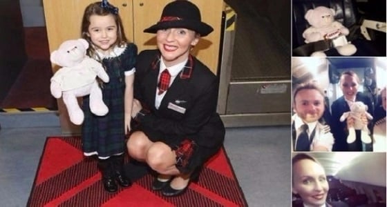 دمية مفقودة تعود لعائلتها على مقاعد الدرجة الأولى