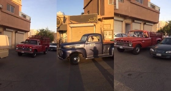 بالفيديو.. 20 من الهواة يشاركون في مسيرة للسيارات الكلاسيكية القديمة بالقصيم
