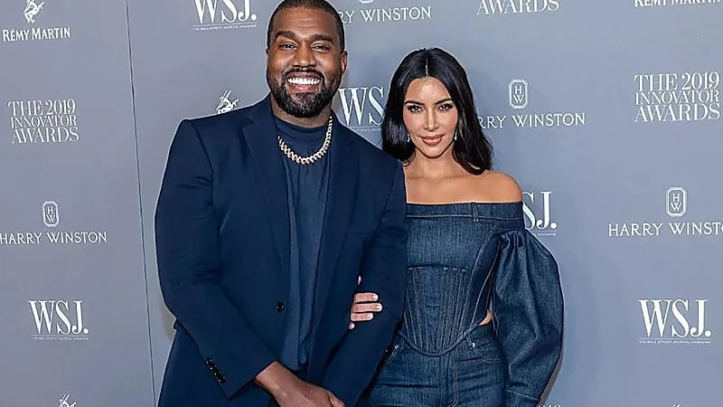 ابنة كيم كاردشيان تجمعها بزوجها السابق كانييه ويست