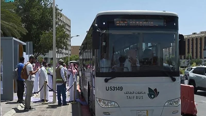 إنطلاق مشروع النقل العام بالحافلات في محافظة الطائف رسمياً.. صور