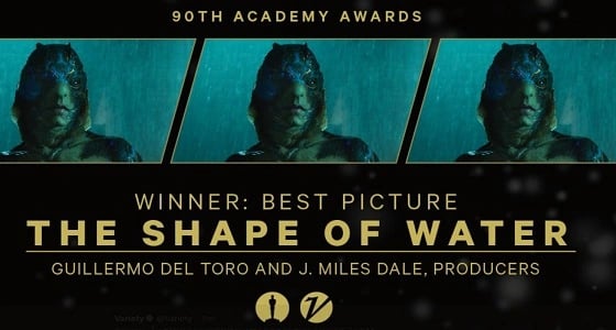 ذا شيب أوف ووتر " أفضل فيلم في " الأوسكار "