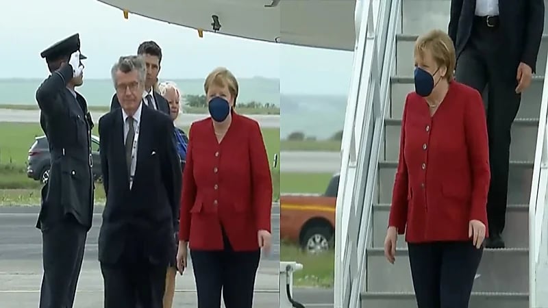 فيديو.. موقف محرج لميركل لحظة وصولها للمشاركة في قمة مجموعة السبع الكبرى