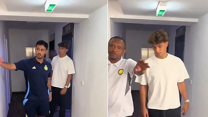 لحظة وصول جواو فيليكس إلى معسكر النصر.. فيديو