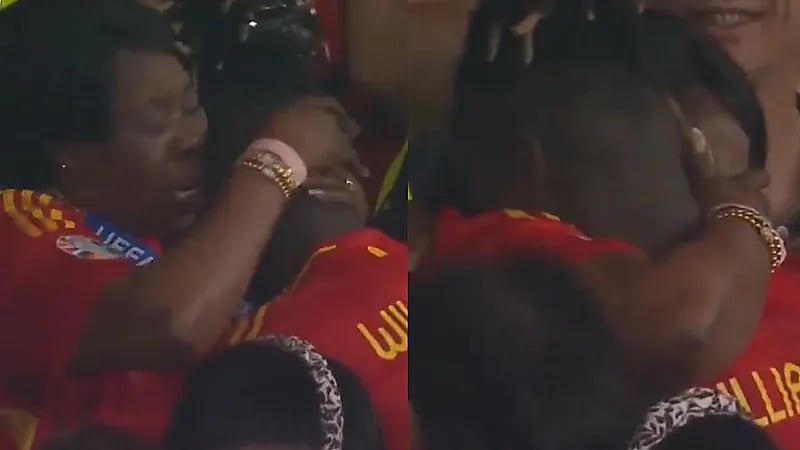 بالدموع .. احتفال نيكو ويليامز ووالدته بعد التتويج بلقب اليورو .. فيديو