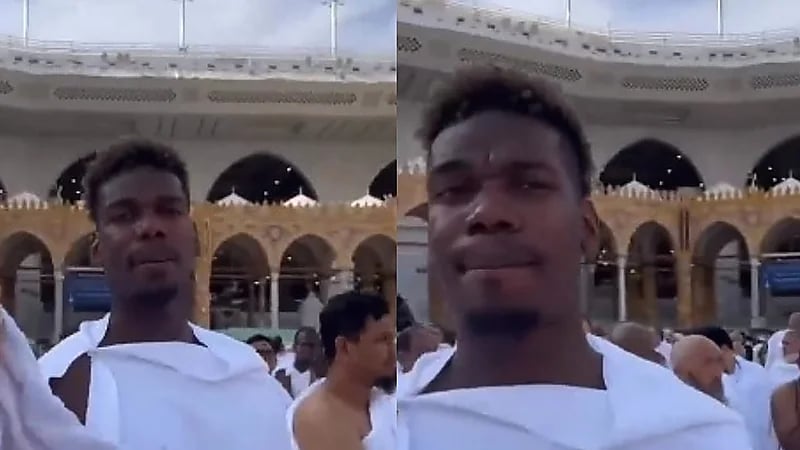 بول بوجبا يؤدي مناسك العمرة .. فيديو