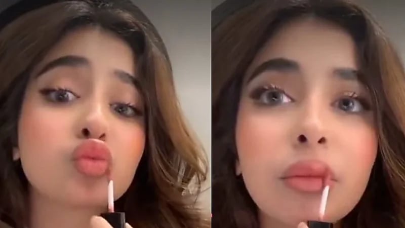 لانا العقيل تثير الجدل بطريقة وضعها أحمر الشفاة .. فيديو