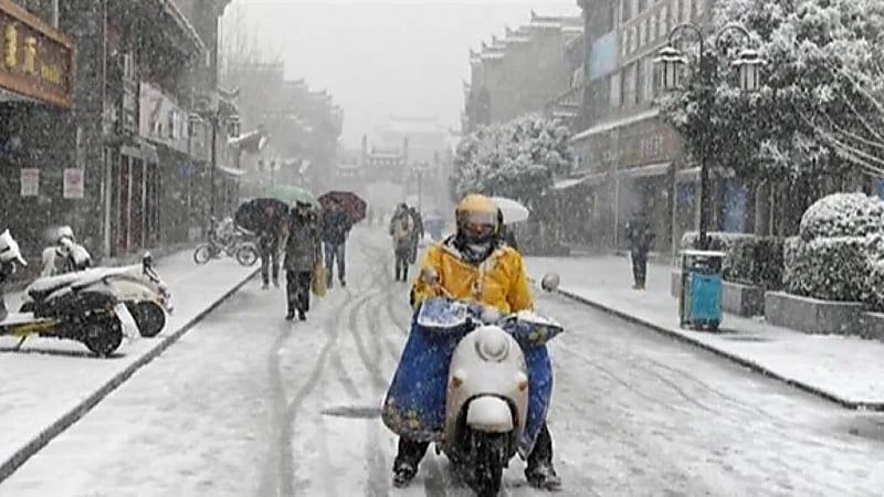 الصين تصدر تحذيراً باللون الأزرق لمواجهة موجة برد كبيرة