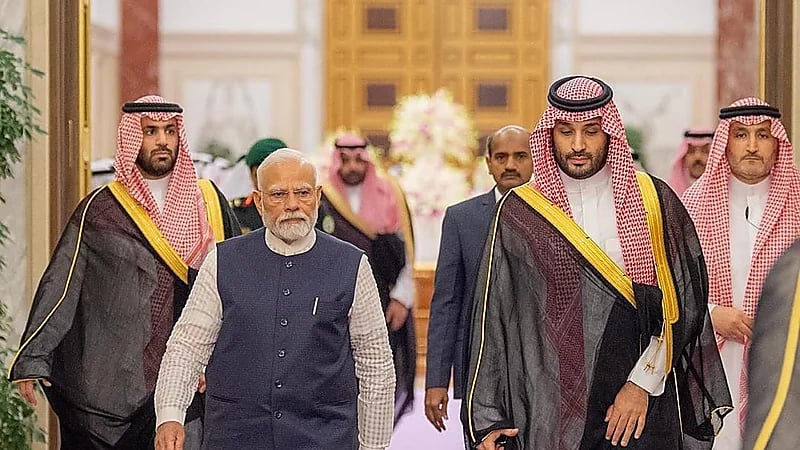 ولي العهد يستقبل رئيس الوزراء الهندي ويعقدان جلسة مباحثات رسمية