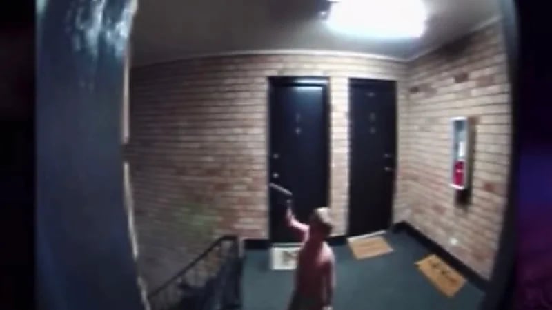 بالفيديو.. طفل رضيع يتجول بمسدس محشو ويسحب الزناد نحو وجهه