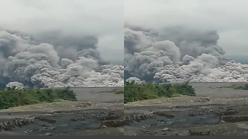 بالفيديو.. ثوران بركان سيميرو بجزيرة جاوة في إندونيسيا