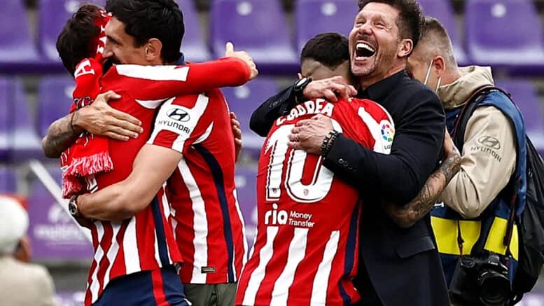 بالصور.. أتلتيكو يتوج بطلاً للدوري الإسباني بعد هزيمته لـ بلد الوليد