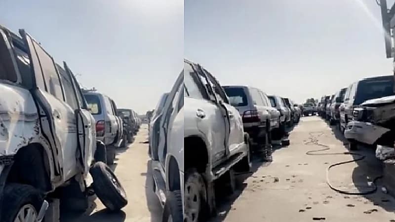 بالفيديو.. ردة فعل مواطنة بعد زيارتها لأحد مواقع "التشليح"