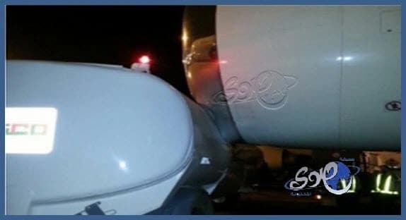 الخطوط السعودية تؤجل رحلة أسطنبول بسبب إرتطام ناقلة وقود بمحرك الطائرة