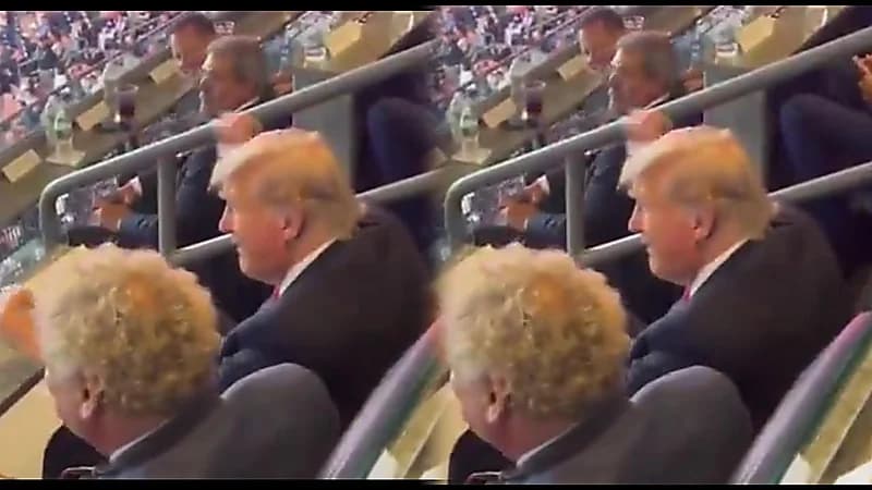 ترامب يحضر مباراة بيسبول في ملعب يانكي.. فيديو