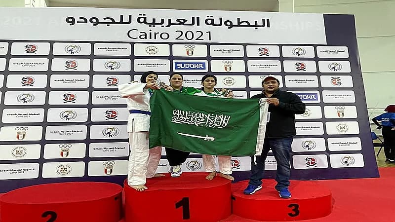 بالصور .. لاعبتا المنتخب الوطني للجودو تحصدان ميدالية برونزية