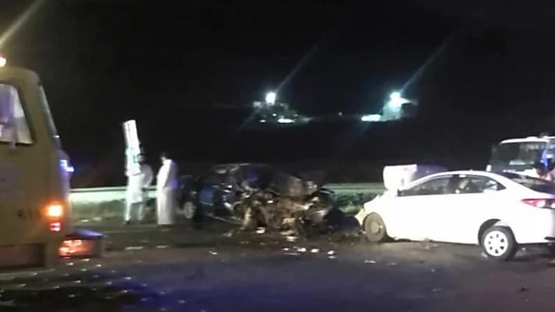 وفاة و10 إصابات في حادث مروري بالعرضيات