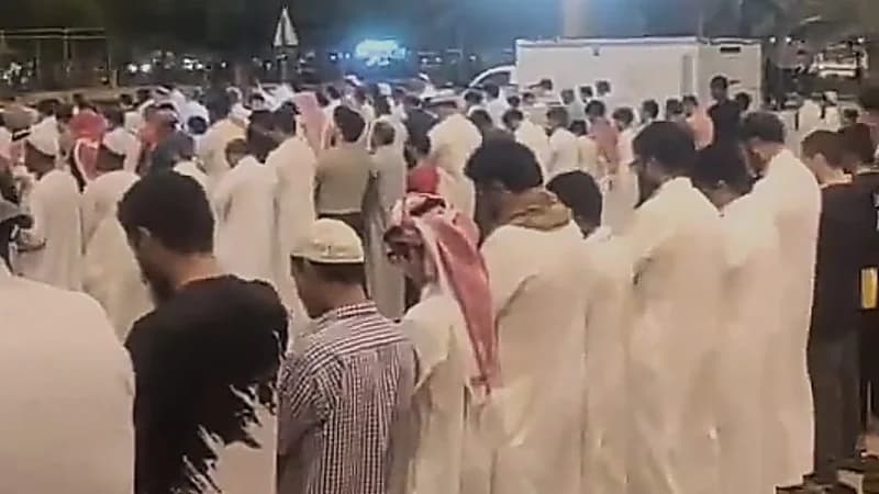 مشهد روحاني في احتفالات اليوم الوطني بالمدينة المنورة .. فيديو