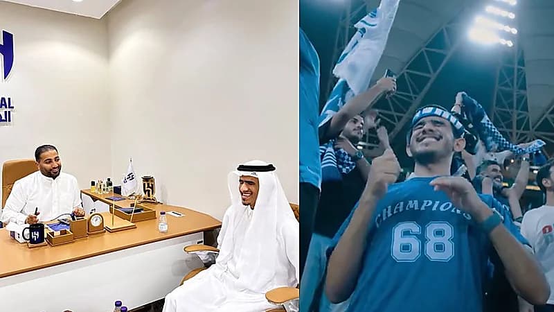 الفاهمي في مقر الهلال يعبر عن فرحته : أشكر الإدارة على هذه الزيارة .. فيديو