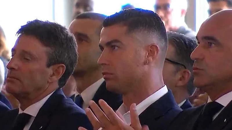 تأثر رونالدو في حفل تكريم الراحل جوتا .. فيديو