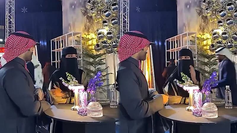 رومانسية العنود اليوسف وزوجها في حفل ماتش تبوك.. فيديو