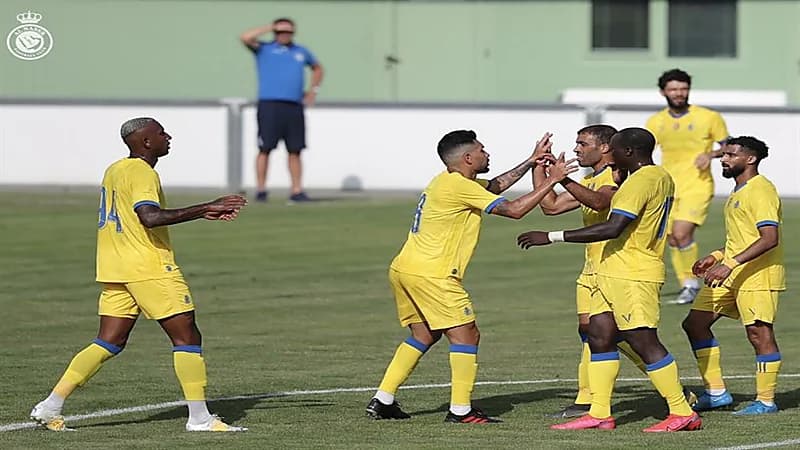 النصر يفوز على بانديف أكاديميا المقدوني بثنائية "فيديو وصور"