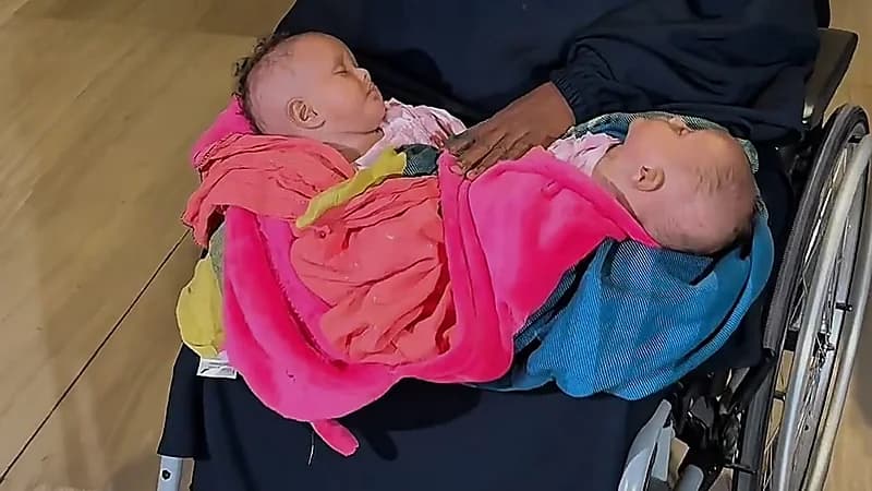 وصول التوأم السيامي الصومالي إلى الرياض لدراسة إمكانية فصلهما .. فيديو