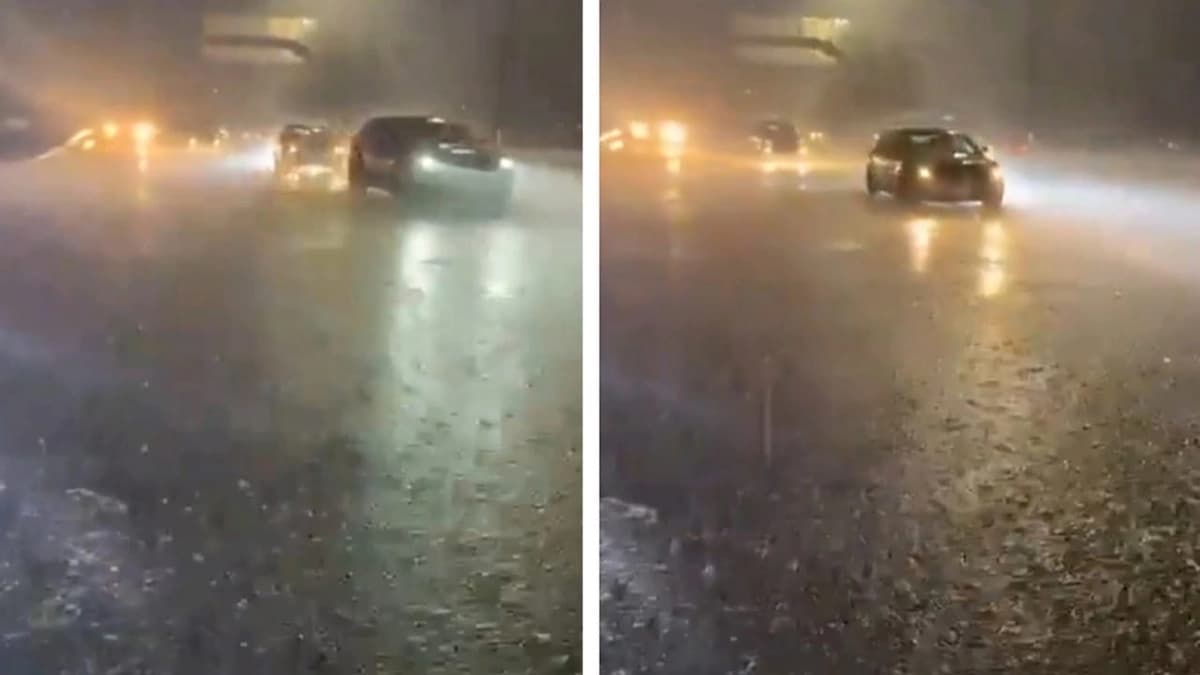 أمطار غزيرة على طريق الشفا - الطائف.. فيديو