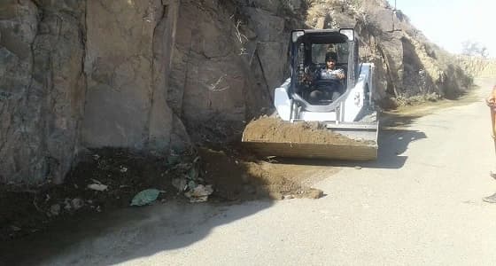 بالصور.. صيانة أعمدة الإنارة وتنظيف الشوارع بفيفاء