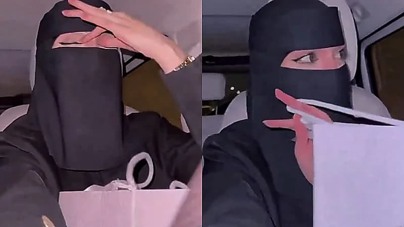 ردة فعل العنود اليوسف بعد مفاجأة زوجها لها .. فيديو