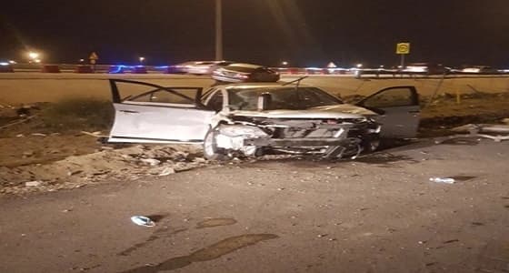 إصابة ٧ أشخاص في انقلاب سيارة بمكة