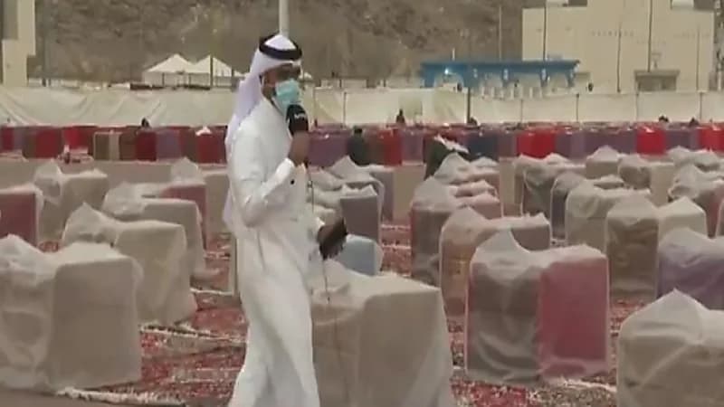 بالفيديو.. التجهيزات المتكاملة في مقر الحجاج بـ "مزدلفة"