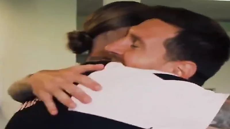 بالفيديو.. لقاء ميسي وراموس بعد سنوات من المنافسة