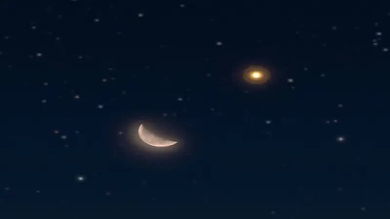 "فلكية جدة": رصد اقتران القمر بكوكب المريخ في سماء المملكة