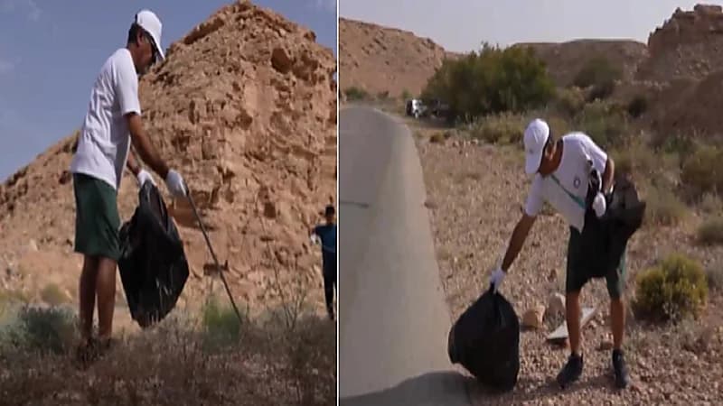 مواطن يتطوع لتنظف الأماكن العامة والمنتزهات طيلة 31 عاما .. فيديو