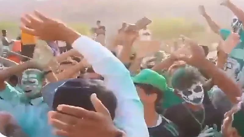 جمهور الأهلي في اليمن يردد الأهزوجة الجديدة .. فيديو