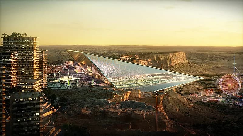 بطاقة استيعابية 40 ألف متفرج..الكشف عن أحد التصاميم المقترحة لاستاد القدية..صور