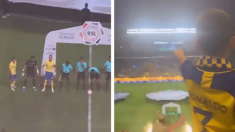 تواجد عائلة رونالدو في ملعب الأول بارك .. فيديو