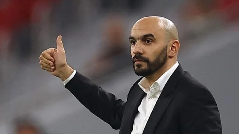 سبب  حضور الركراكي مباراة الاتحاد والشباب