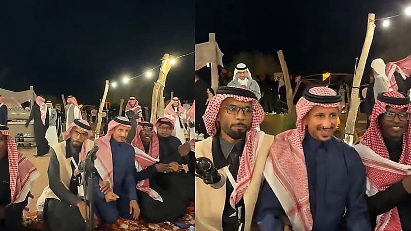 "قلب أبو سليمان وقادي" تجعل وزير السياحة يشارك سامري حائل .. فيديو