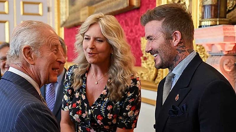 ديفيد بيكهام ينال لقب فارس من الملك تشارلز الثالث