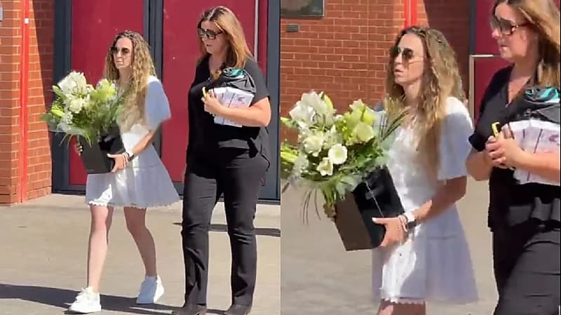 زوجة جوتا تظهر بالأبيض لأول مرة في تكريمات المشجعين .. فيديو